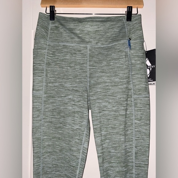 Skechers Go Walk Diamond Brushed High Waist Leggings Workout Women Size M NEW - Picture 7 of 9